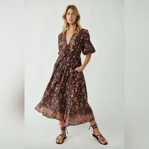 Free People | Dresses | Free People Lysette Maxi Dress Medium | Poshmark